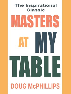 cover image of Masters at My Table